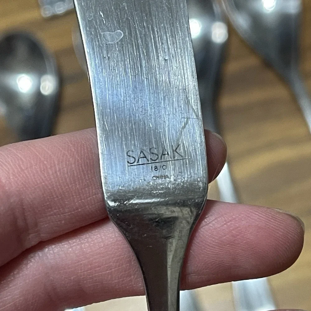29 Sasaki MCM Equinox 18/10 Stainless Flatware Korea Forks Knives Spoons Serving